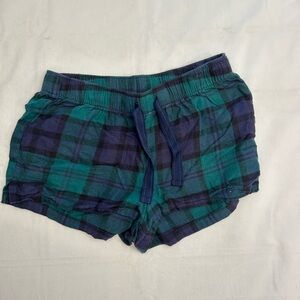 Old Navy plaid pajama shorts, size XS